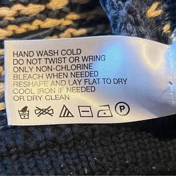 Orvis Women’s Striped Blue & Cream Sweater Sz M Eclectic Grandpa Cabincore Cozy - Picture 12 of 12